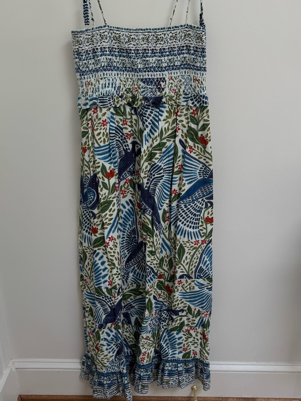 Farm Rio - Macaw Flight Smocked Maxi Dress - Picture 2 of 3
